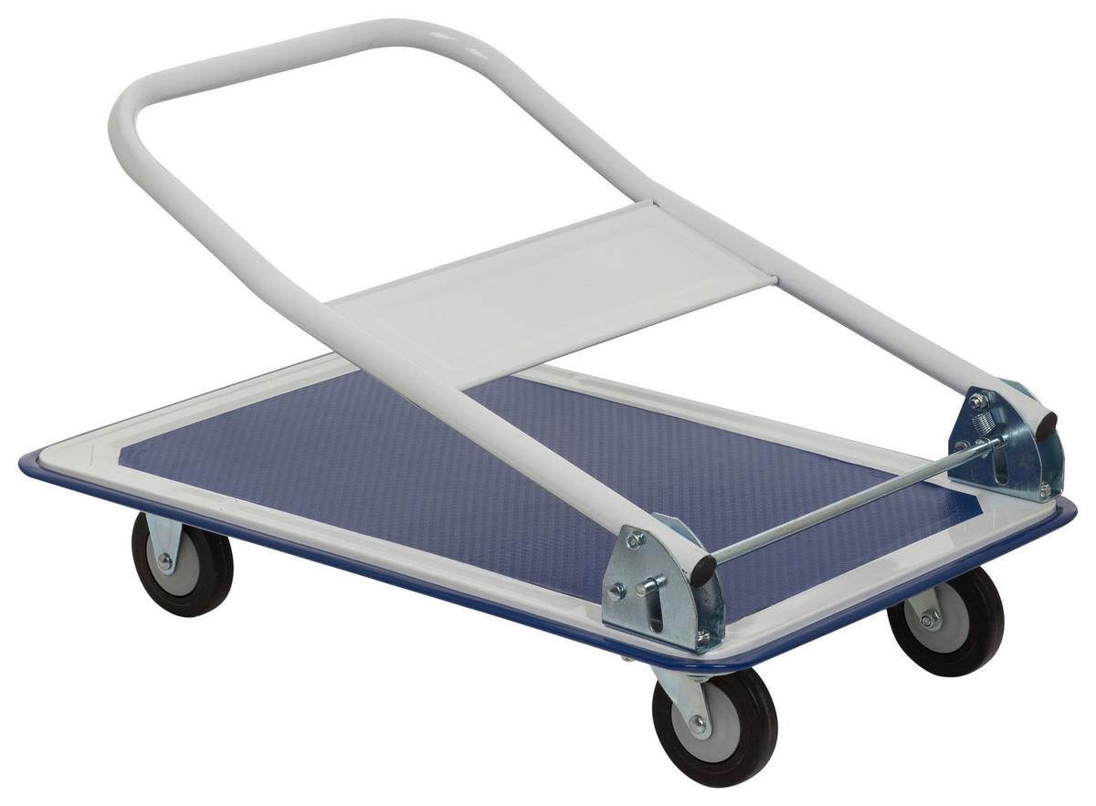 Transportwagen Carry - Blau/Weiß, Basics, Metall (48/82,5/73cm) - MID.YOU