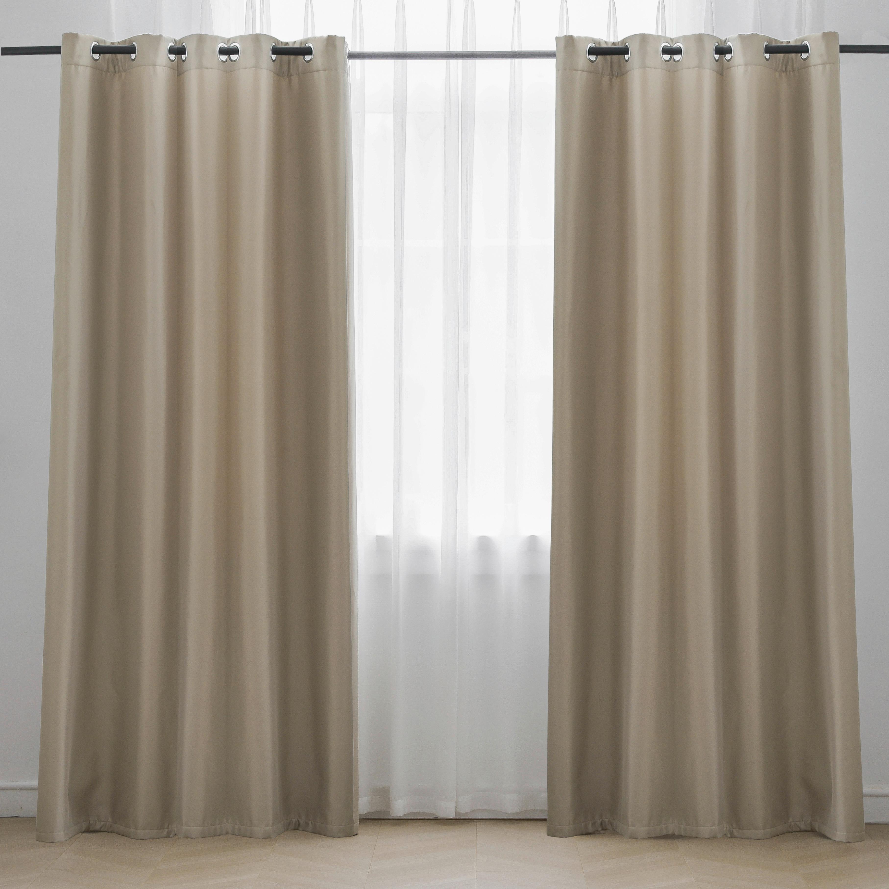 Vorhang Mit Ösen Doreen 140x245 Cm Beige - Beige, ROMANTIK / LANDHAUS, Textil (140/245cm) - James Wood