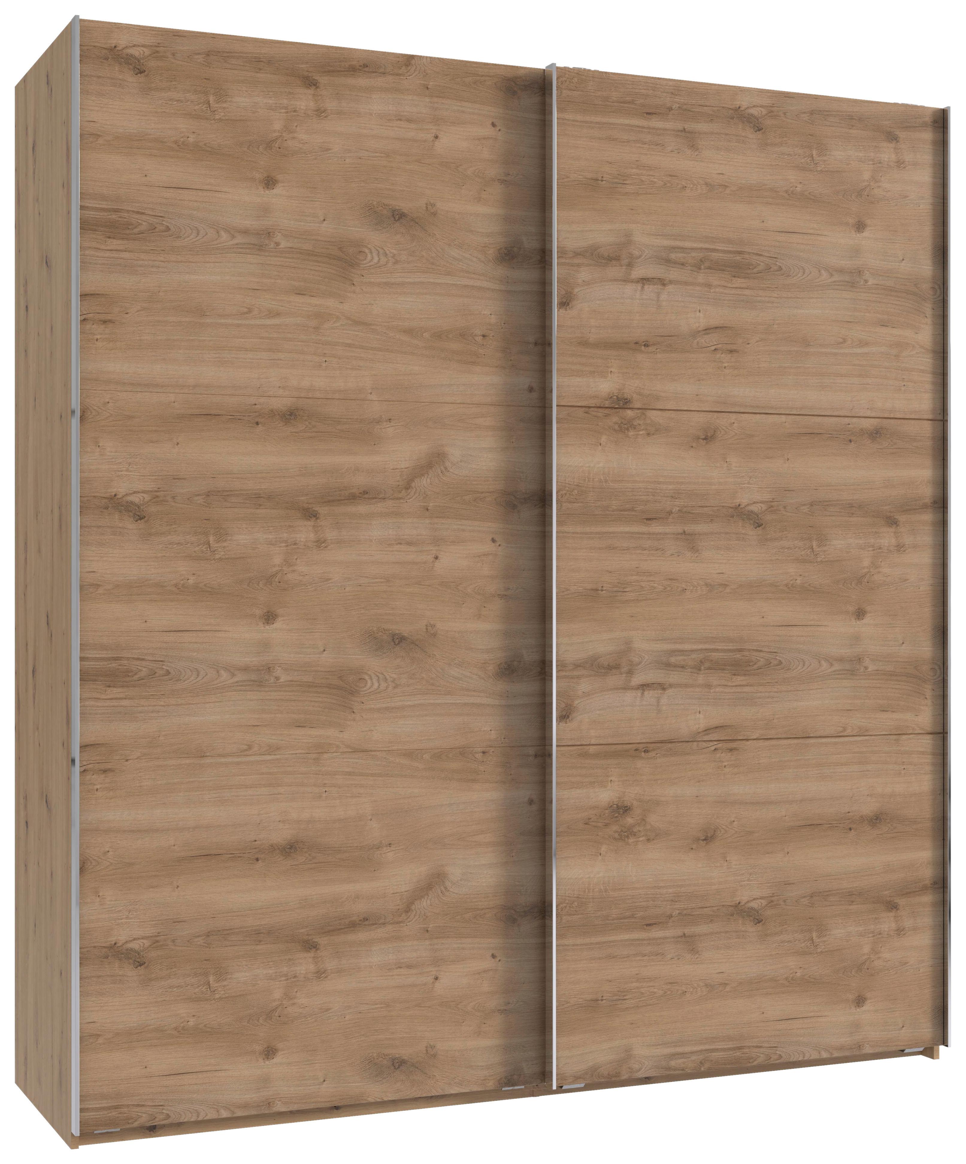 SCHWEBETÜRENSCHRANK Level Plankeneiche B: 150cm - Plankeneiche, MODERN, Holzwerkstoff (150/216/65cm) - MID.YOU