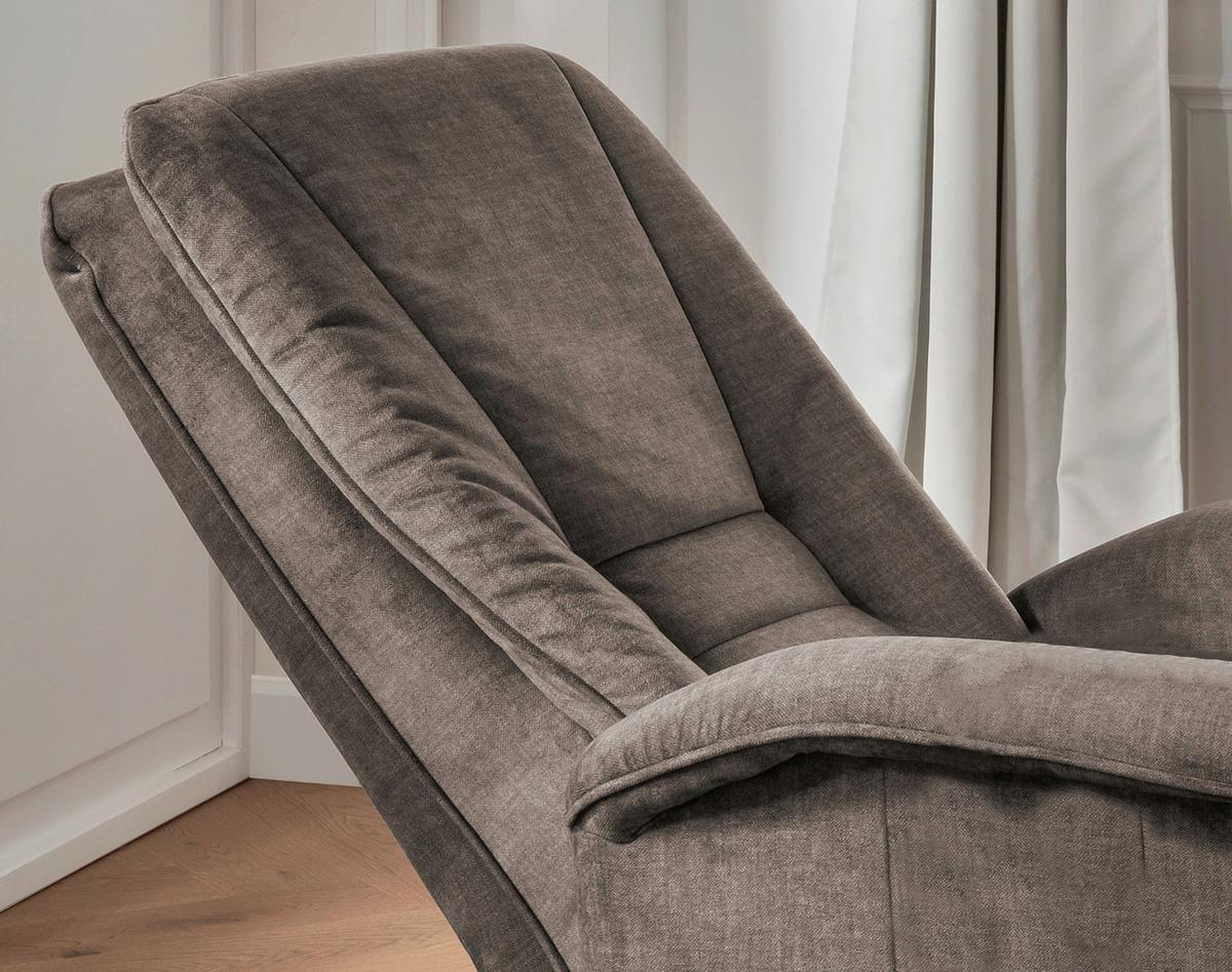 Fernsehsessel Harry Braun B: 77 Cm - Schwarz/Braun, Design, Textil (77/107/88cm) - Livetastic