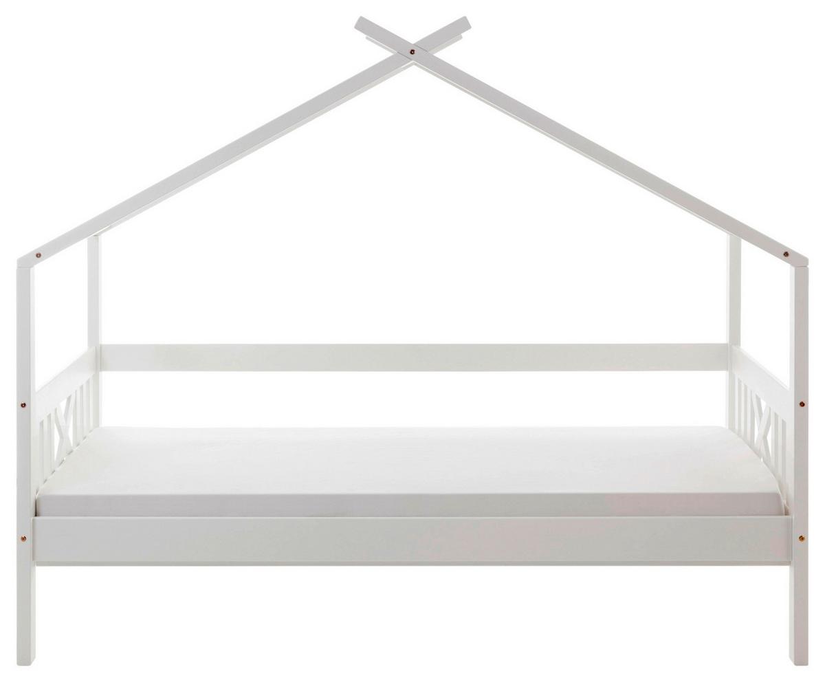 Hausbett Susa Weiß LF: 90x200cm - Weiß/Naturfarben, KONVENTIONELL, Holz/Holzwerkstoff (90/200cm)