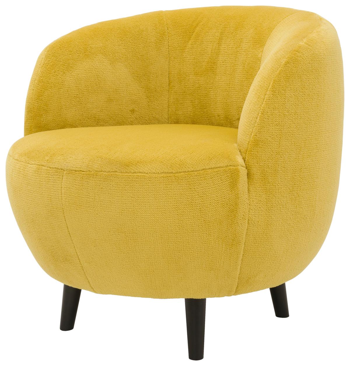 Sessel Looks Xiv - Gelb/Schwarz, Design, Textil (72/72/76cm) - LOOKS by W.Joop