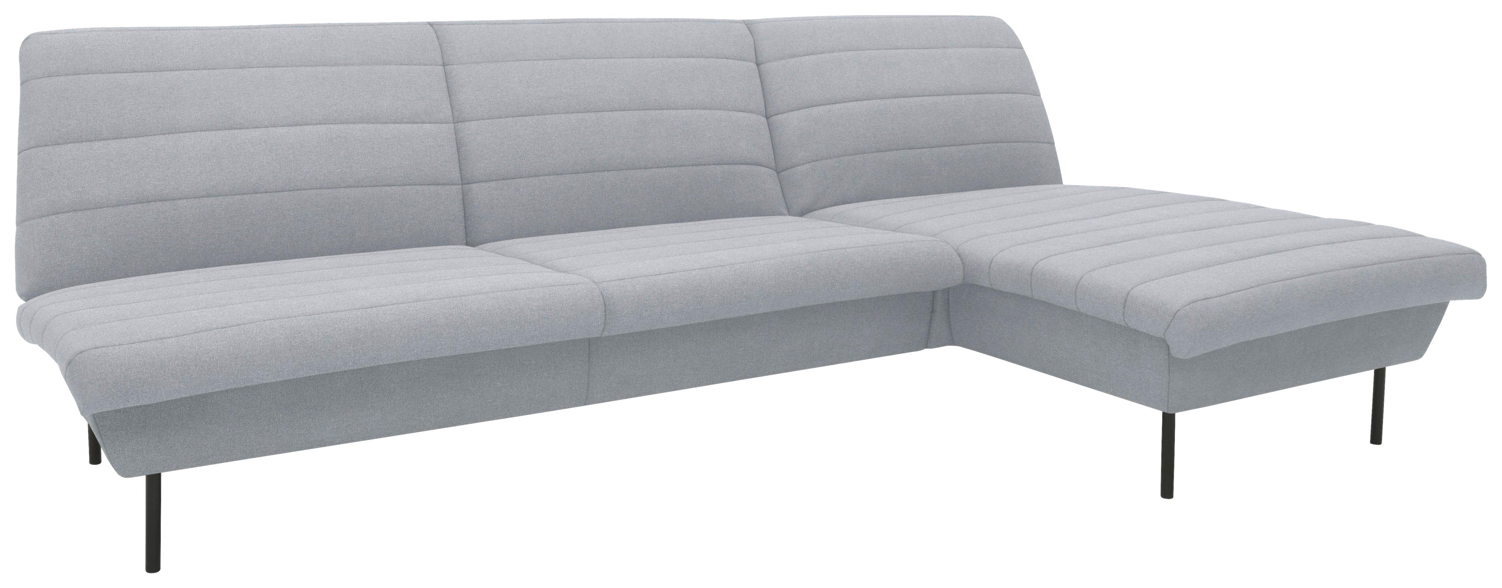 Ecksofa Looks Ix Hellblau - Blau/Schwarz, Design, Textil (274/92/168cm) - LOOKS by W.Joop