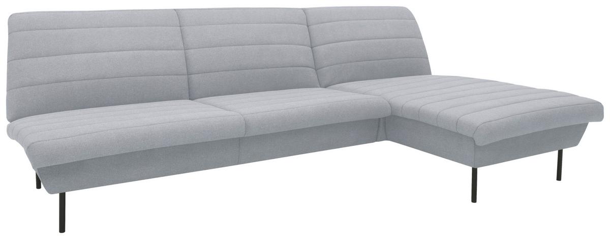 Ecksofa Looks Ix Hellblau - Blau/Schwarz, Design, Textil (274/92/168cm) - LOOKS by W.Joop