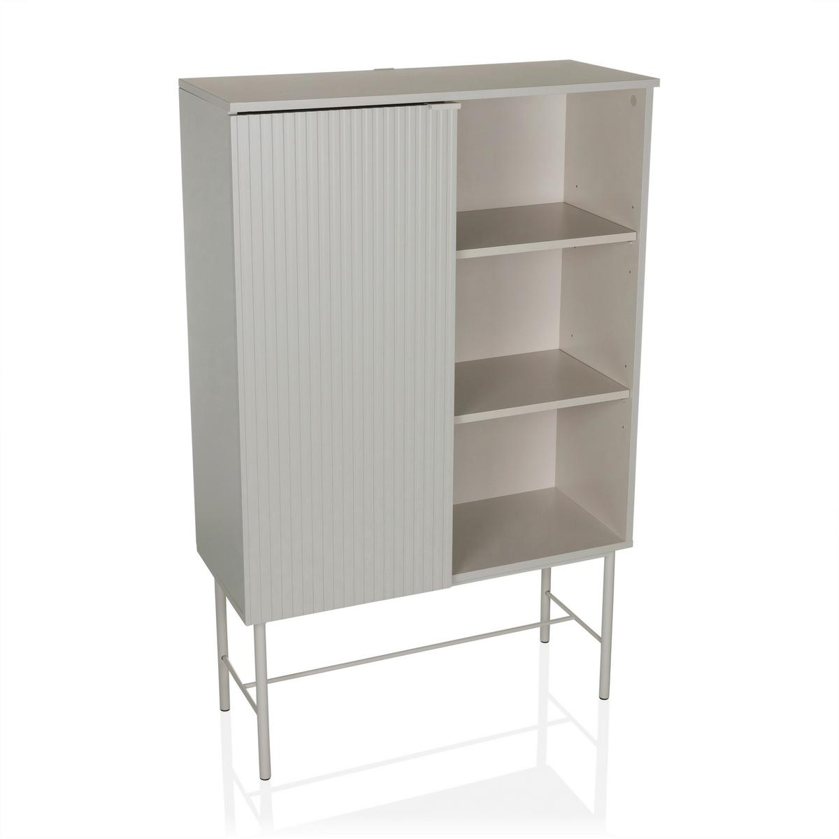 Regal Sio Grau B: 82 Cm - Grau, MODERN, Holzwerkstoff (82/35/130cm) - MID.YOU