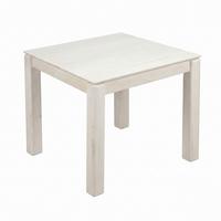 ESSTISCH Weiß L: 80cm - Weiß, Design, Holz (80/75/80cm) - Livetastic