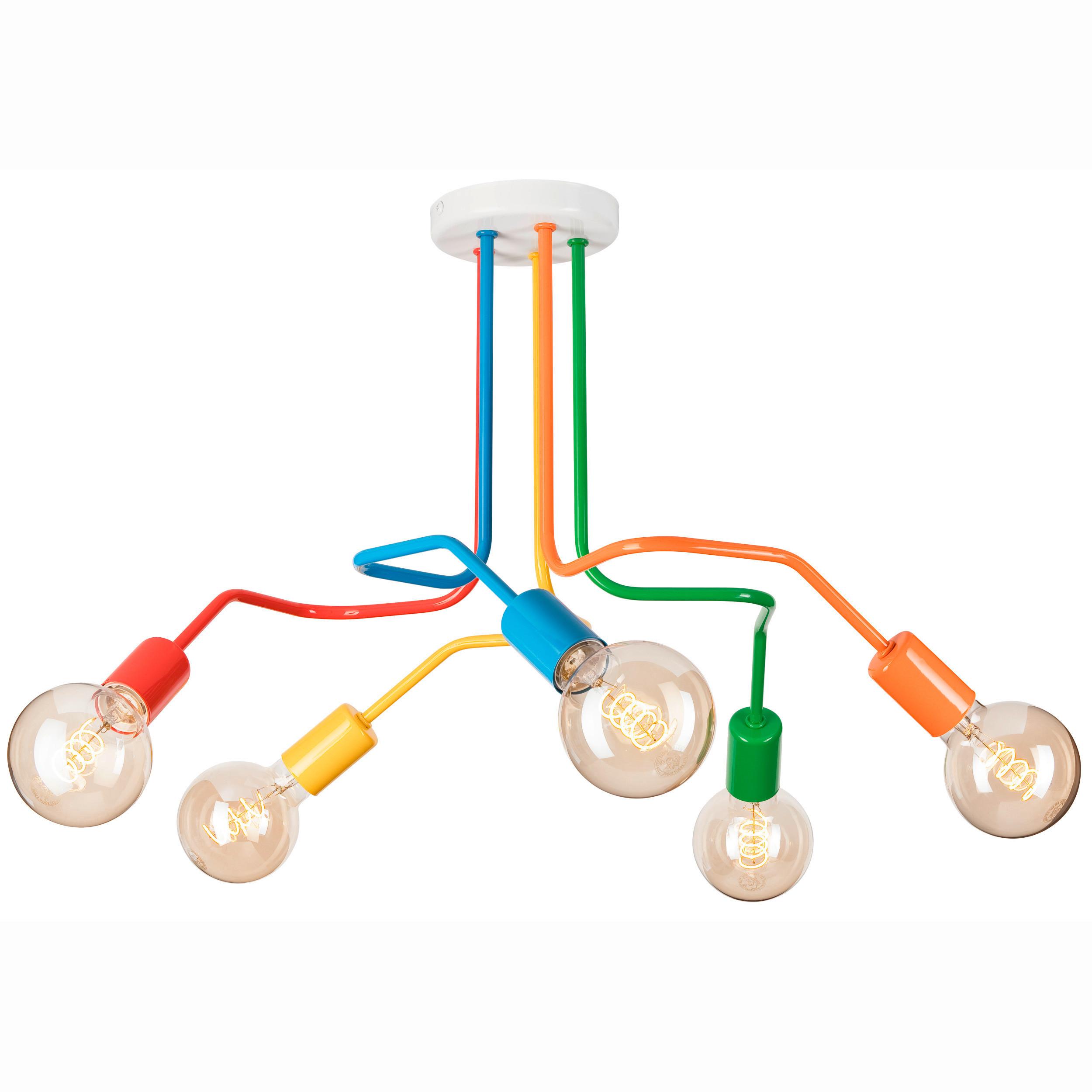 Pendelleuchte Domino Multicolor B: 59 cm - Multicolor, Design, Metall (40/59/59cm)