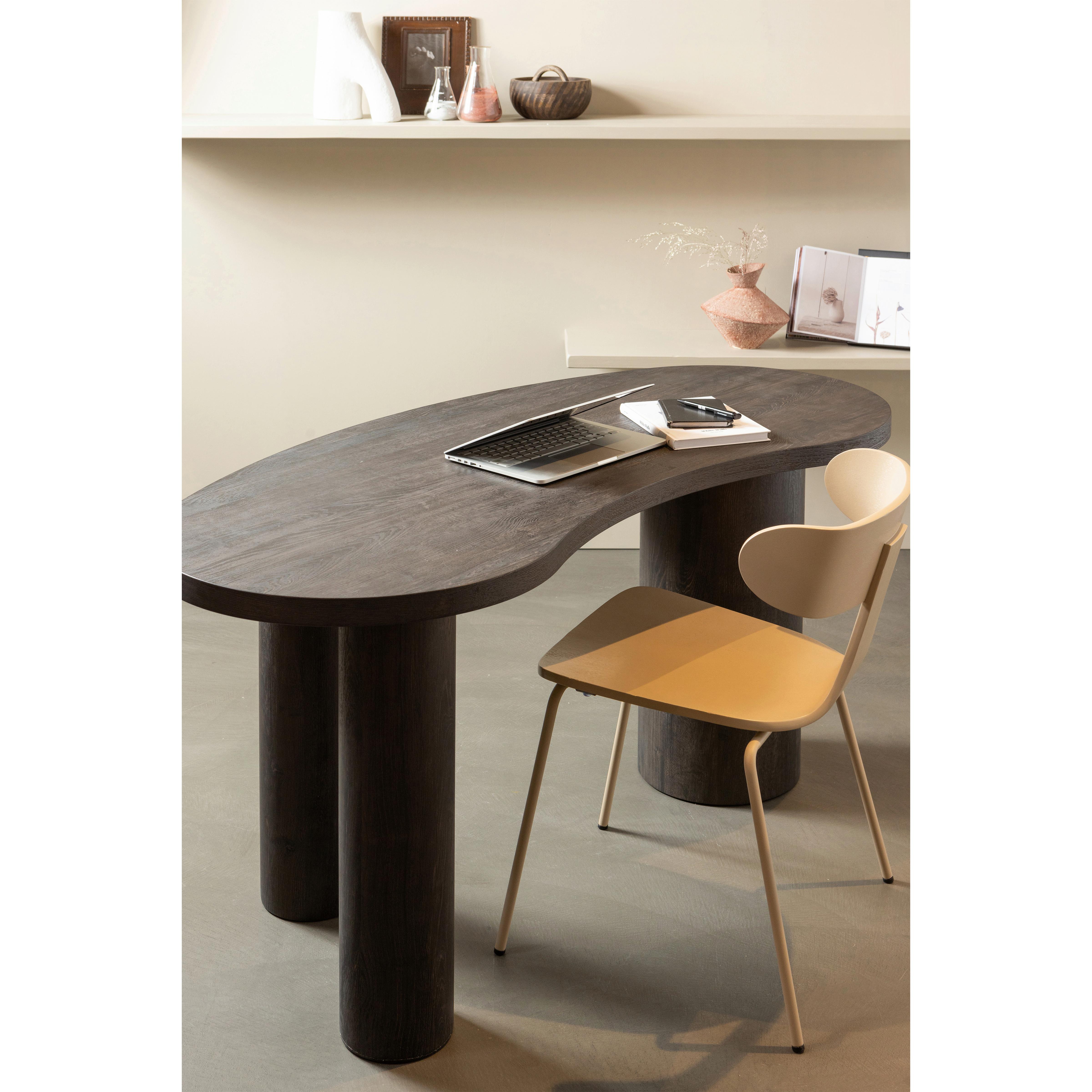 Stuhl-Set Form Sandfarben B: 50 cm - Sandfarben, Design, Holz/Metall (50/77,5/52cm) - Livetastic