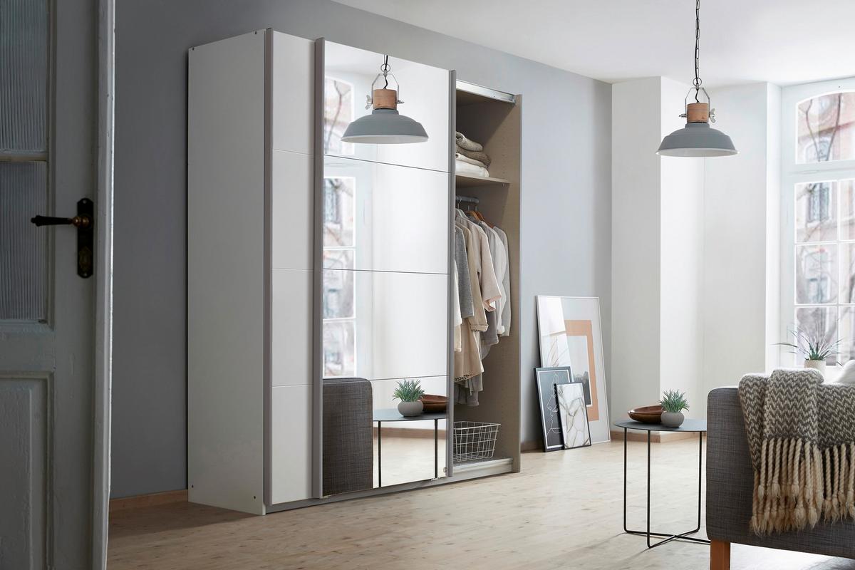 Schwebetürenschrank Subito - Weiß, MODERN, Holzwerkstoff (181/197/61cm) - Rauch Möbel