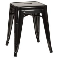 Hocker Vantaggio Stahl Schwarz H: 46 Cm Stapelbar - Schwarz, Basics, Metall (39/46/39cm) - MID.YOU
