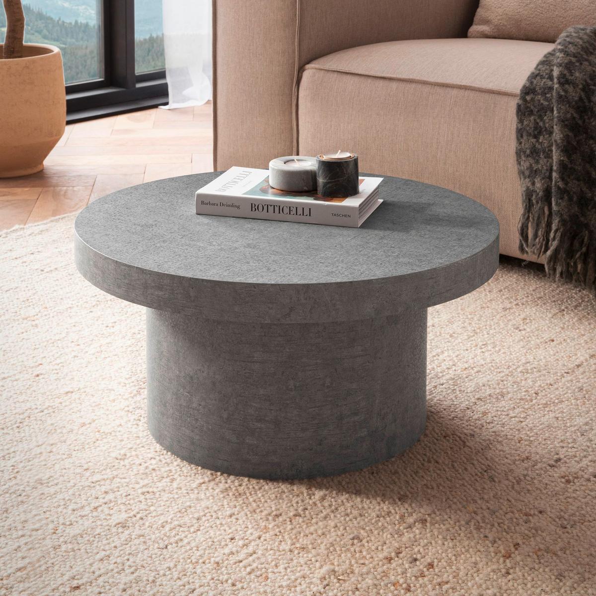 Konferenční stolek p. 60 - šedá, Design, kompozitní dřevo (60/60/30cm) - Livetastic