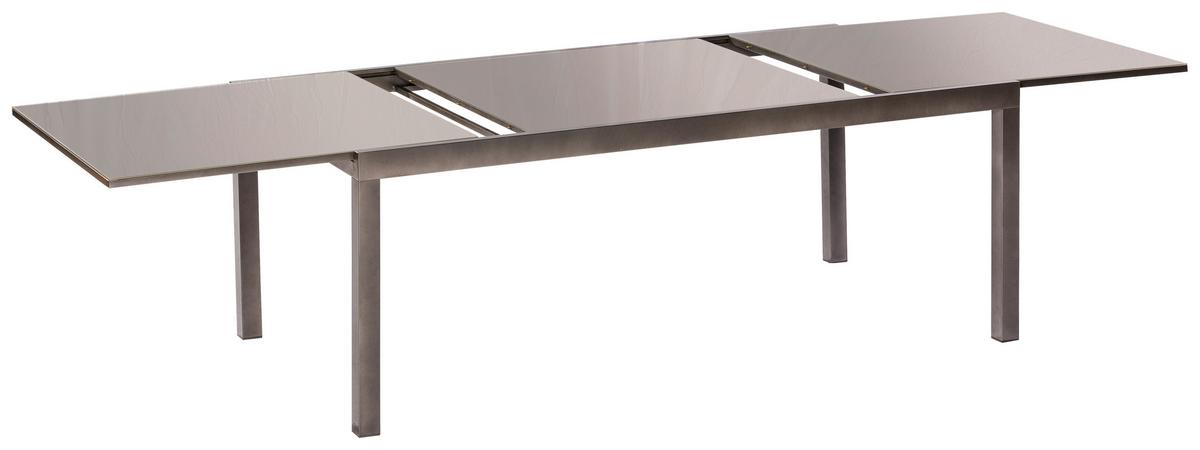 Gartenset Amalfi - Silberfarben/Graphitfarben, MODERN, Textil/Metall - Gardenson