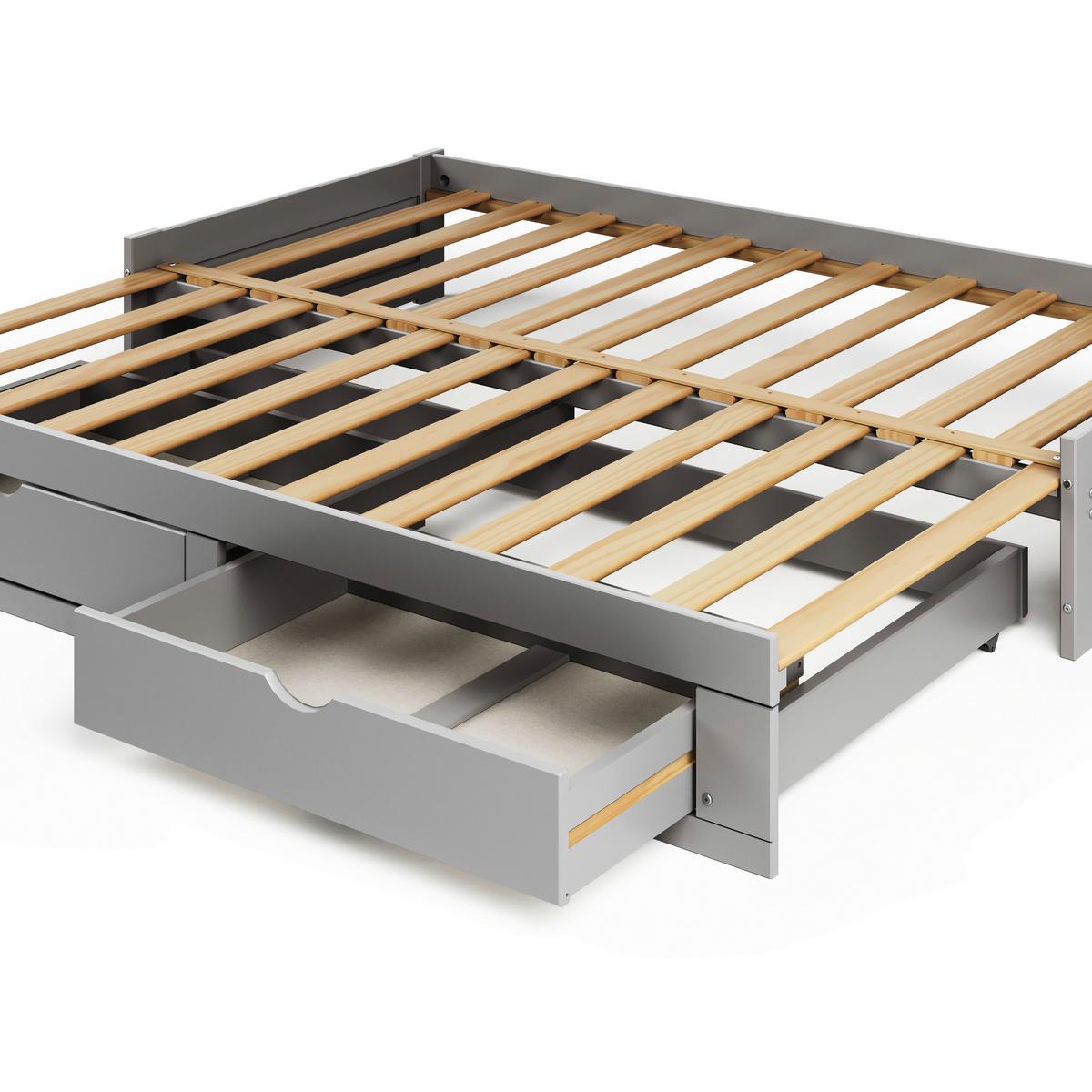 Ausziehbett Livio Ii - Grau, MODERN, Holz/Holzwerkstoff (90/200cm) - MID.YOU