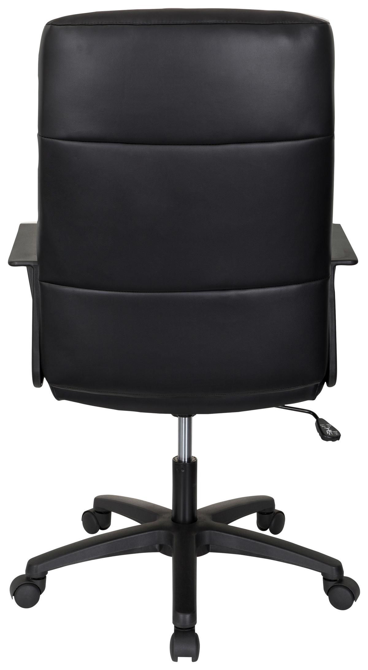 Chefsessel Lisso Schwarz - Schwarz, MODERN, Kunststoff/Textil (63/116/66cm) - MID.YOU