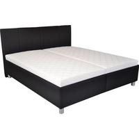 ČALOUNĚNÁ POSTEL NOTTE - černá/barvy stříbra, Moderní, textil/plast (213/188/106cm)