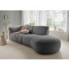 Ecksofa Jesi, Anthrazit S: 238x107 Cm - Anthrazit/Schwarz, MODERN, Textil (238/107cm) - Livetastic