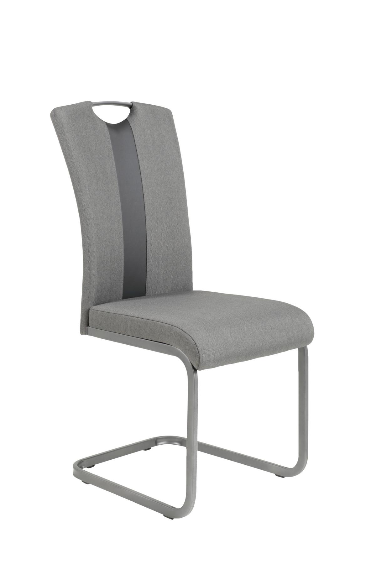 Tischgruppe Rose G - Anthrazit/Grau, MODERN, Holzwerkstoff/Textil (140 - 180/76/80cm) - MID.YOU