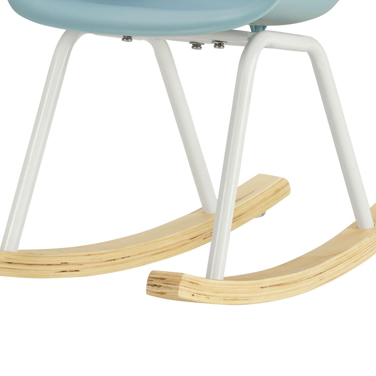 Dětská židle Bobby - modrá, Moderní, kov/dřevo (41,5/60/54cm) - Modern Living