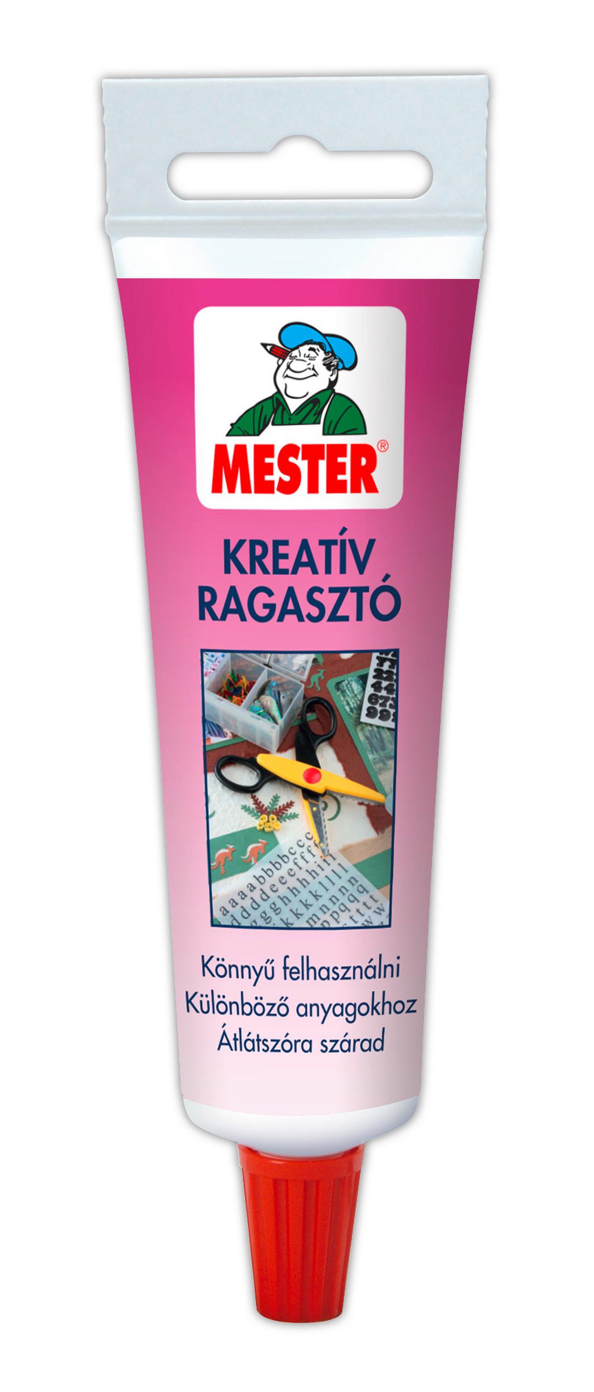Ragasztó Mester Kreatív Ragasztó - átlátszó, műanyag (60ml)