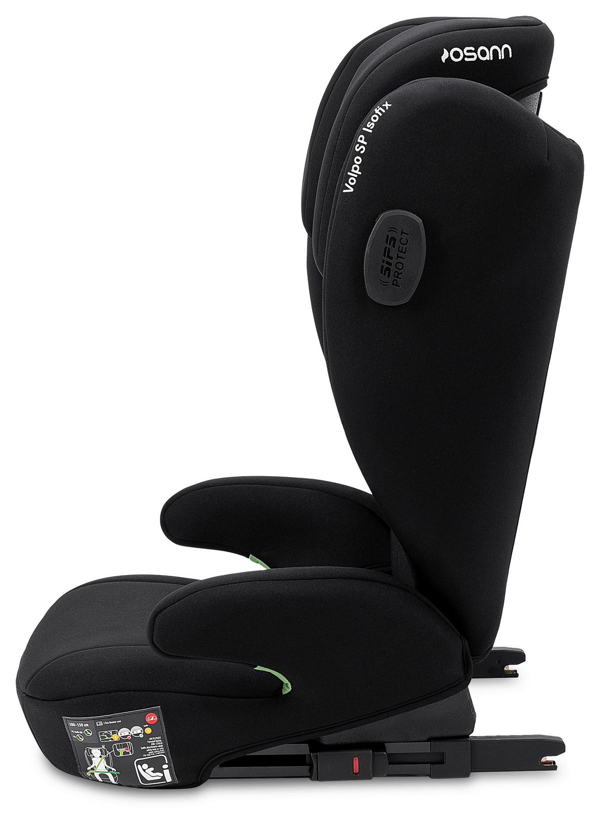 Kinderautositz Osann  Volpo Sp Isofix - Schwarz, Basics, Kunststoff/Textil (37/43/77cm) - Osann