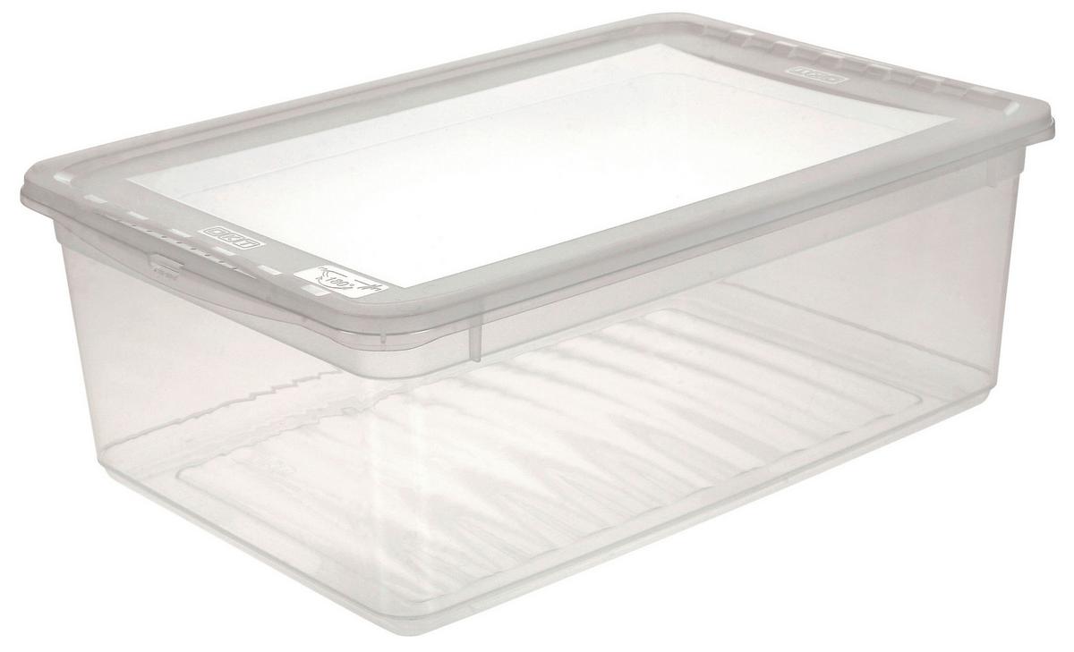 Aufbewahrungsbox Bea M. Deckel Kunststoff 39x26,5x14 Cm - Transparent, KONVENTIONELL, Kunststoff (39/26,5/14cm) - Homezone
