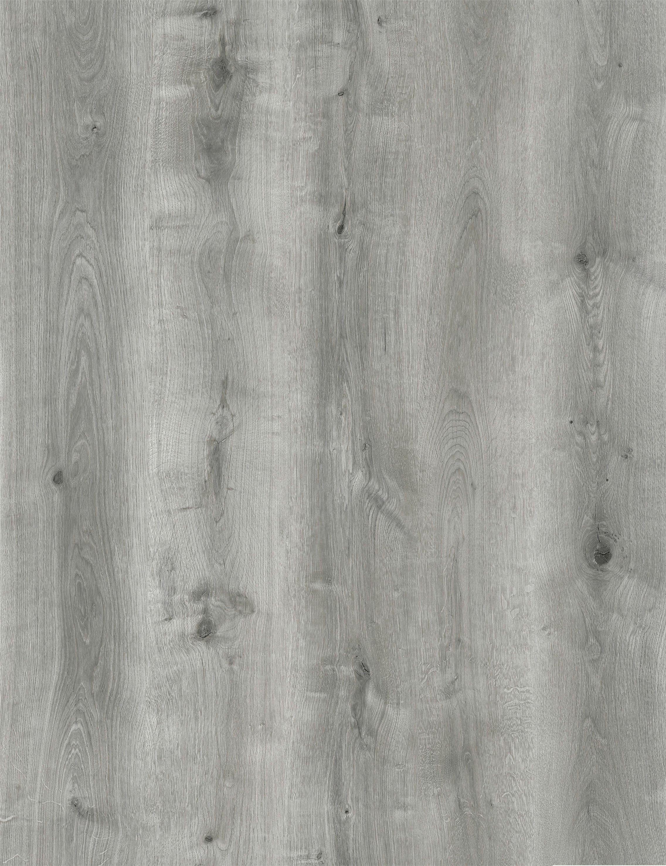 Vinylboden Eiche Grau Landhausdiele Klick-Vinyl - Grau, Basics, Kunststoff/Stein (23/128/0,57cm) - Econfloor
