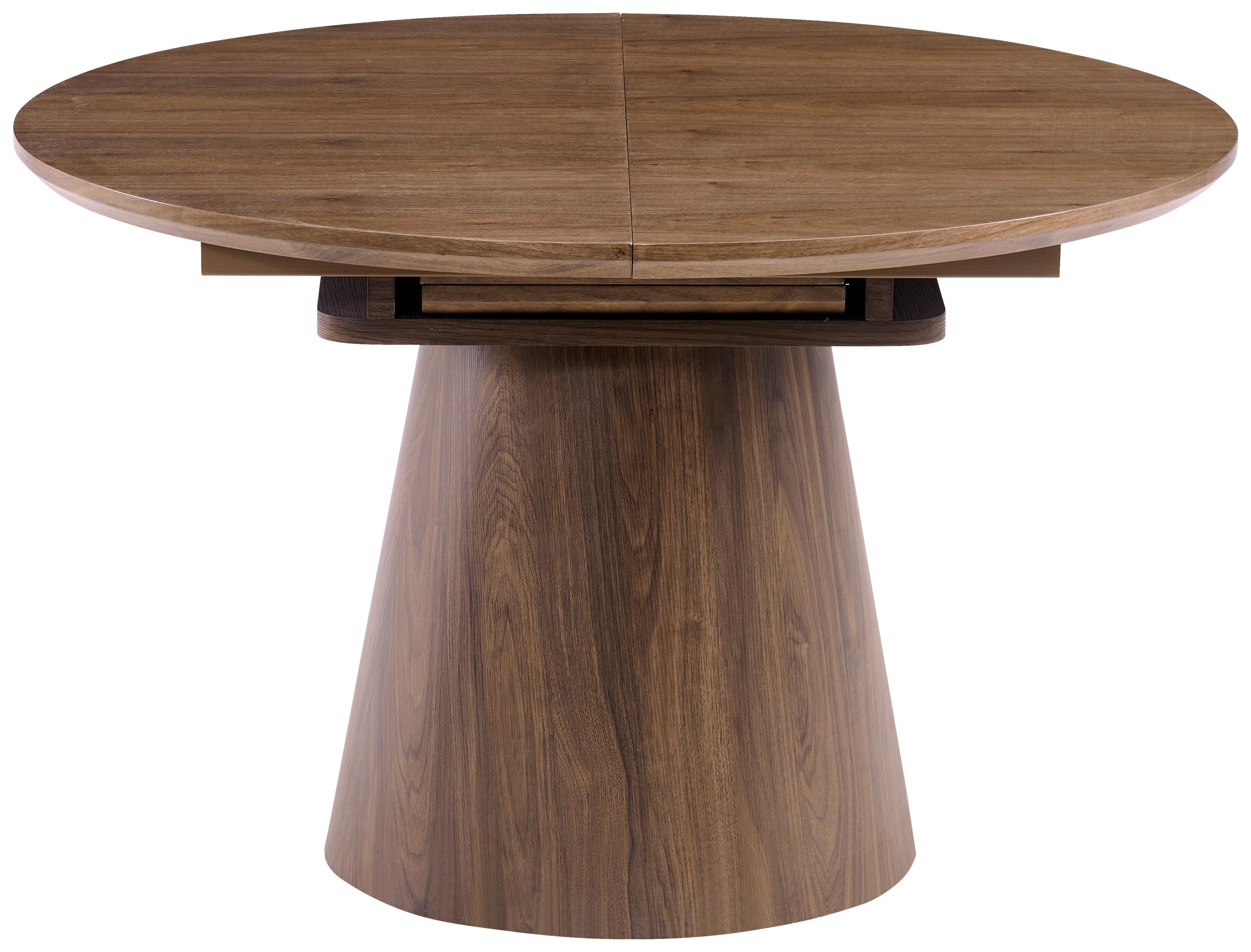 Esstisch Sundsvall Walnussfarben L: 120-160 cm - Walnussfarben, MODERN, Holz/Holzwerkstoff (120/160/120/76cm) - P & B