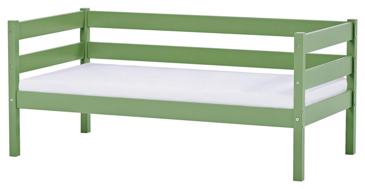 Kinder-/juniorbett Grün, Lf: 70x160 Cm - Kieferfarben/Grün, MODERN, Holz (70/160cm) - MID.YOU
