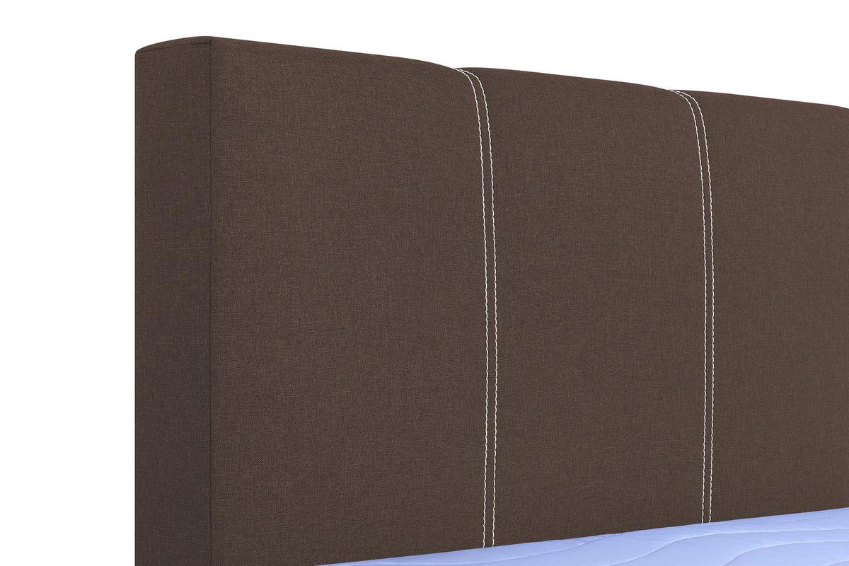 Boxspringbett Malta 200 200x200 Braun - Braun, MODERN, Holzwerkstoff/Textil (200/200cm)
