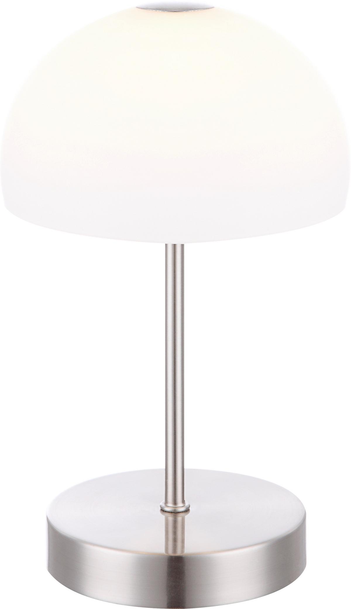 Tischlampe Tolos Opal Touch-Funktion - Opal, Design, Glas/Metall (15/27cm) - Globo