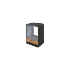 Herdumbauschrank B: 60 cm Eiche Dekor mit Arbeitsplatte - Eichefarben, MODERN, Holzwerkstoff (60/85/60cm) - Held