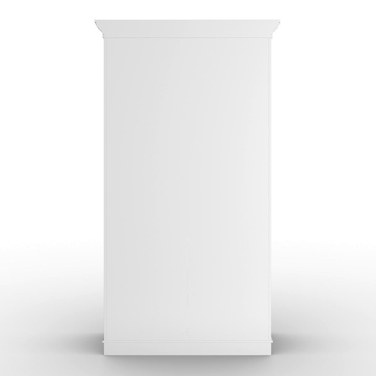 Kredenc Alvaro, š: 122 cm - bílá/černá, Moderní, kov/kompozitní dřevo (121,5/220/55,5cm) - Bessagi Home