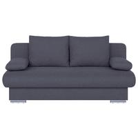 Rozkládací pohovka BORA, tmavě šedá tkanina LUMOS - černá/tmavě šedá, Design, kompozitní dřevo/textil (193/85/86cm) - P & B