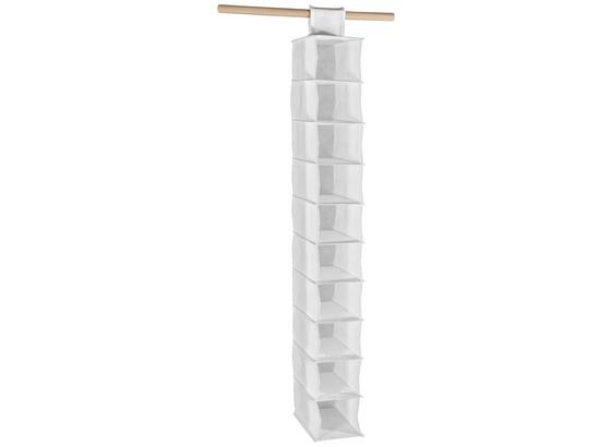 Závesné Police Cliff 1 - biela, Moderný, textil (15,5cm) Závesné Police Cliff 1 - biela, Moderný, textil (15,5cm)