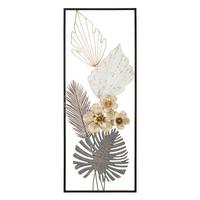 Wanddeko Classic Goldfarben/Weiß/Grau B: 28,6cm - Goldfarben/Weiß, Basics, Metall (28.6/5.10/74.3cm)