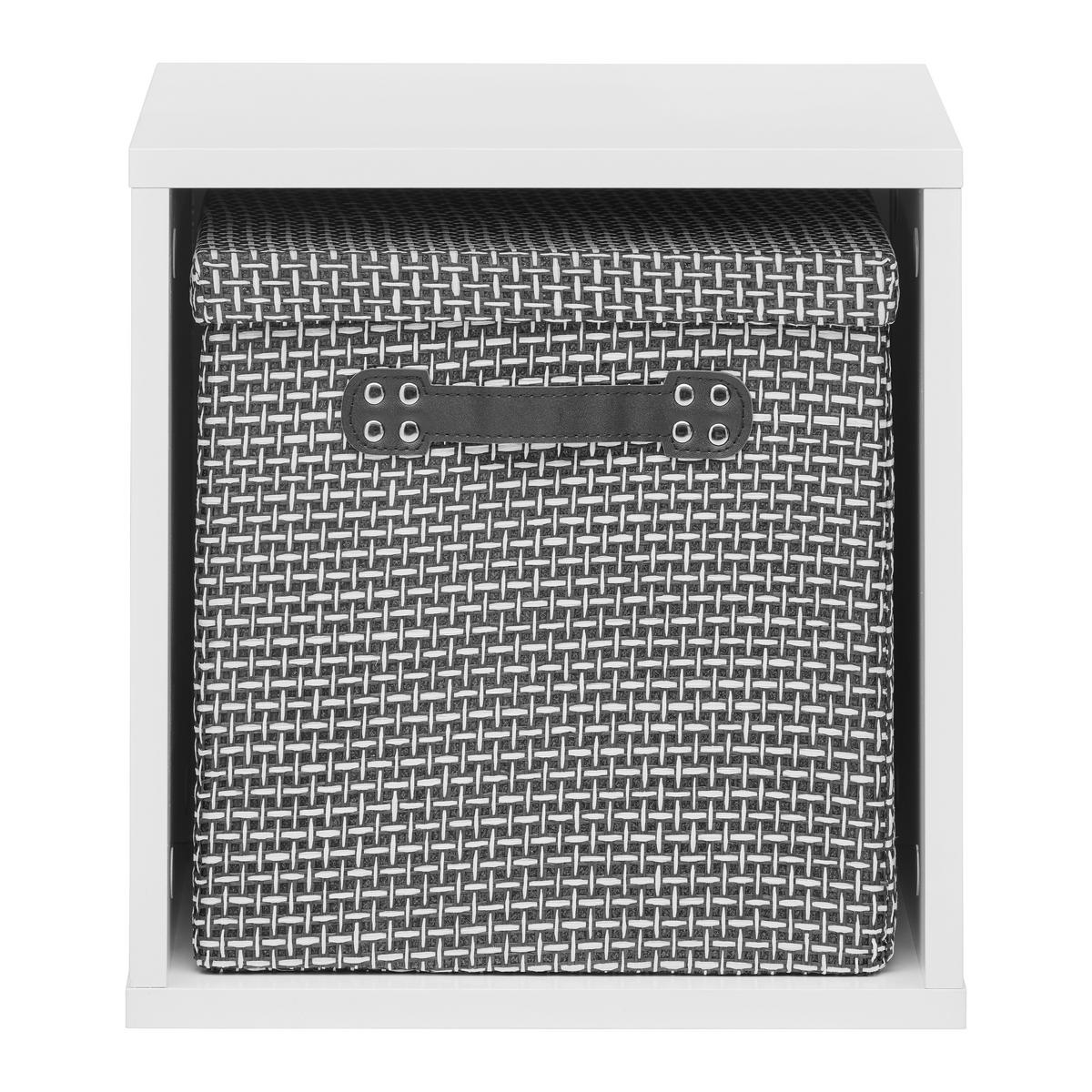 BOX LUGO - bílá, Moderní, kompozitní dřevo (35,2/35,2/34,4cm) - Mömax