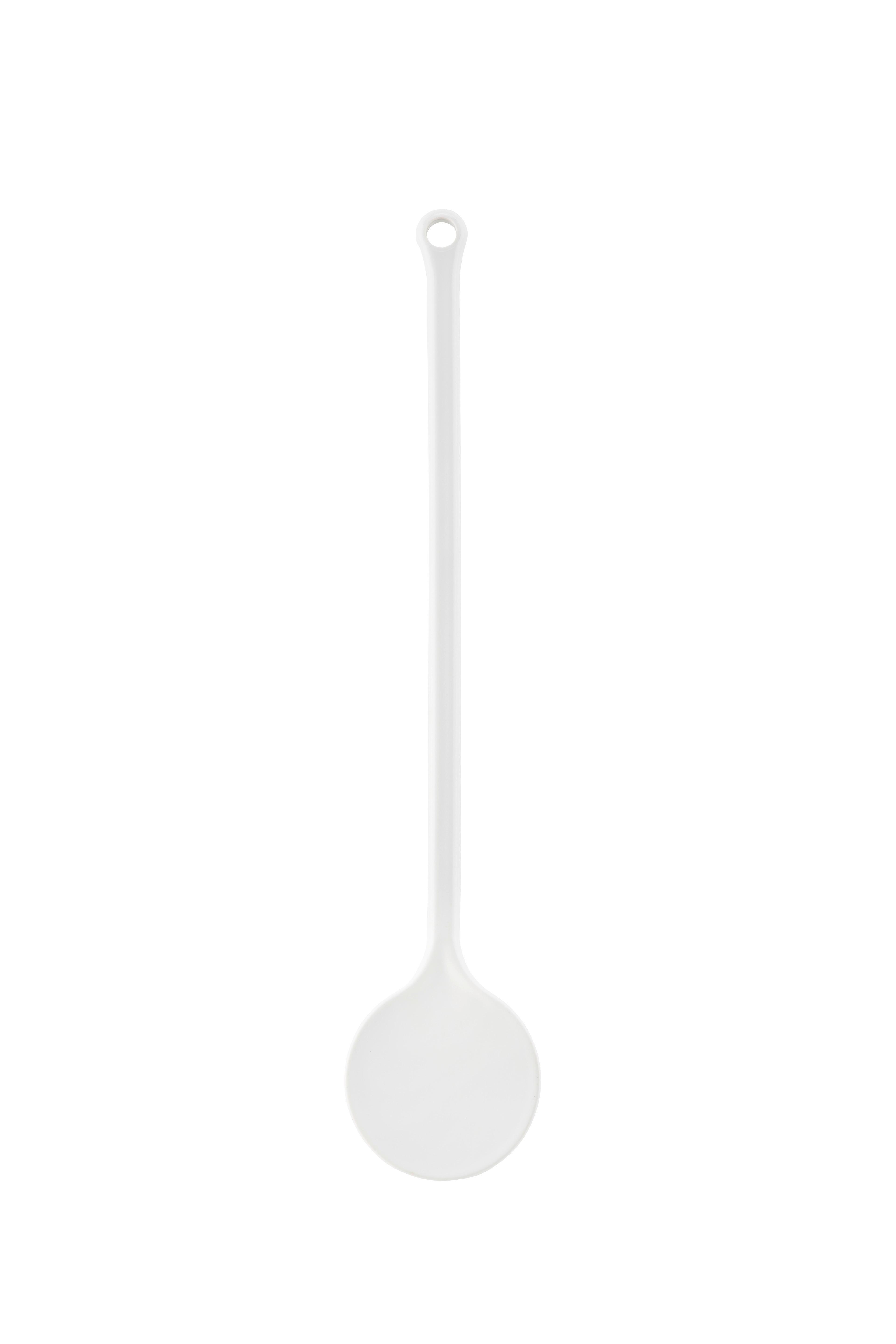 Kochlöffel aus Kunststoff Peter L:  30cm, m. Aufhängeöse - Weiß, KONVENTIONELL, Kunststoff (30cm)