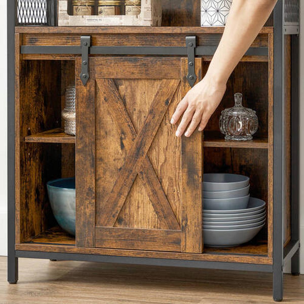 Kommode B: 70 Cm Braun/schwarz - Schwarz/Braun, Trend, Holzwerkstoff/Metall (70/80/30cm) - Boxxx
