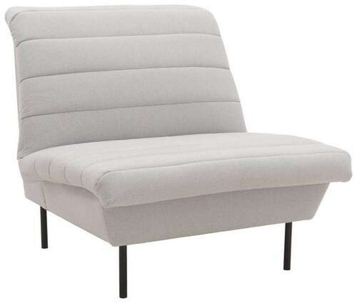 Sessel Looks Ix - Silberfarben/Schwarz, Design, Textil (92/92/103cm) - LOOKS by W.Joop