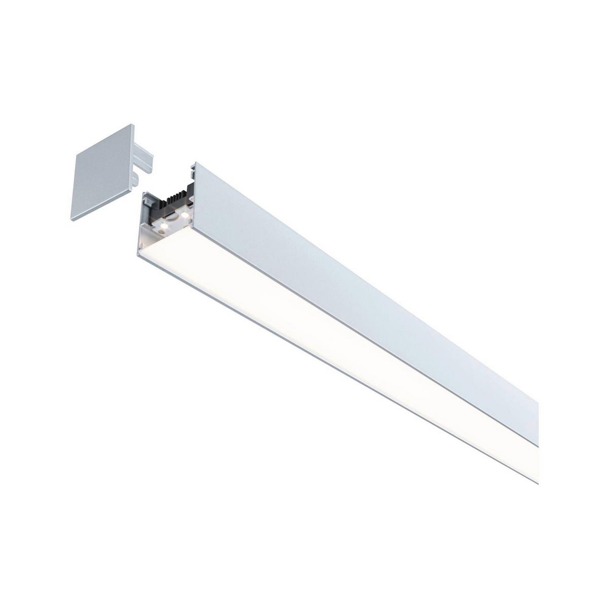 Schienensystem-stableuchte Linion Weiß B: 4 Cm Warmweiß - Weiß, Basics, Metall (150/4/4cm) - Paulmann