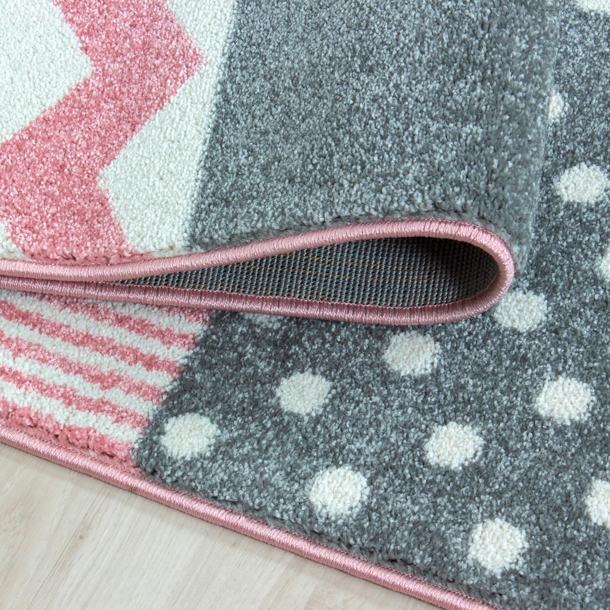 Kinderteppich Herz Pink Kids 200x290 cm - Pink, Trend, Textil (200/290cm) - Ben'n'jen