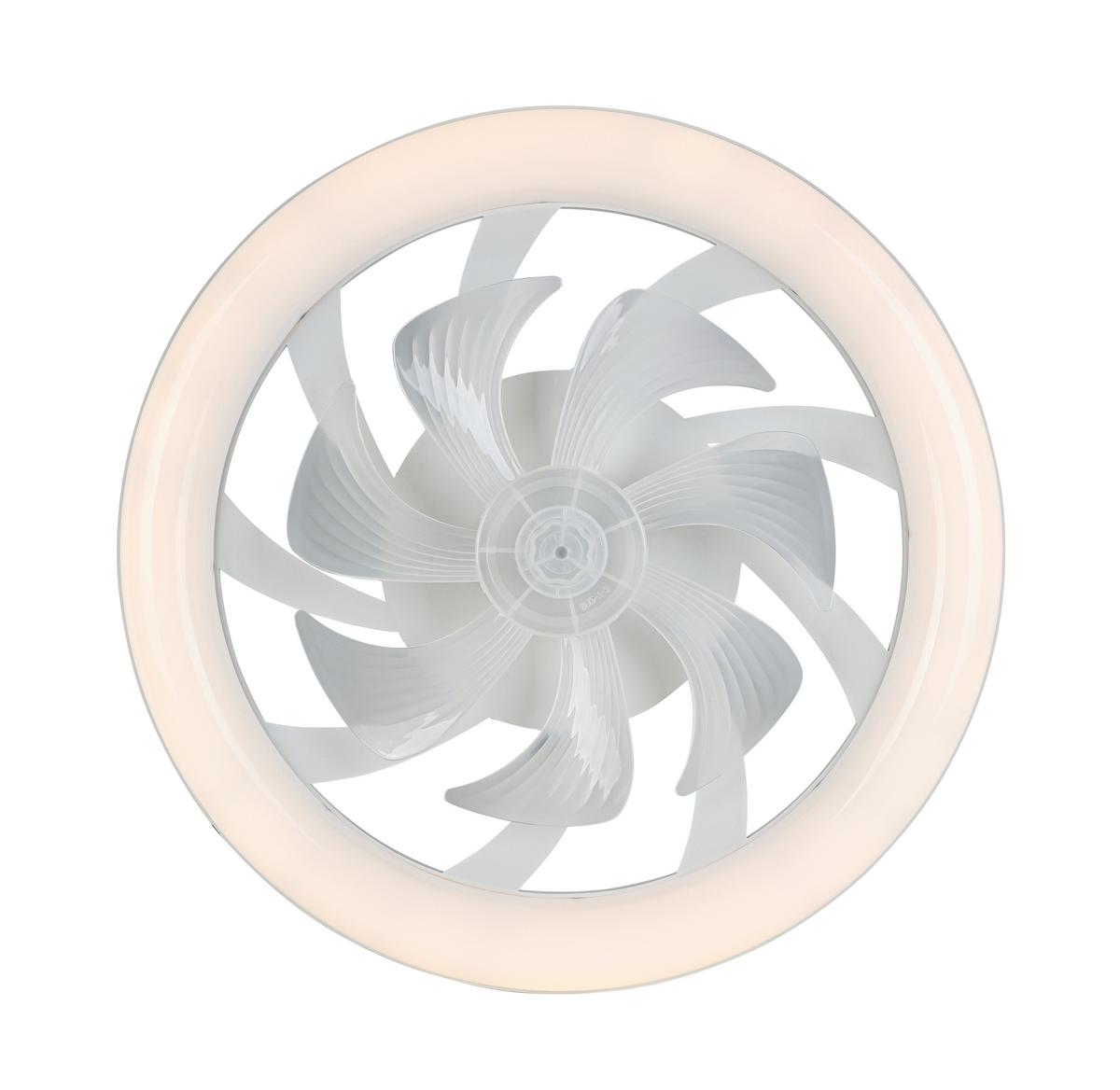 Deckenventilator Carl - Weiß, Basics, Kunststoff (48/12cm) - Luca Bessoni