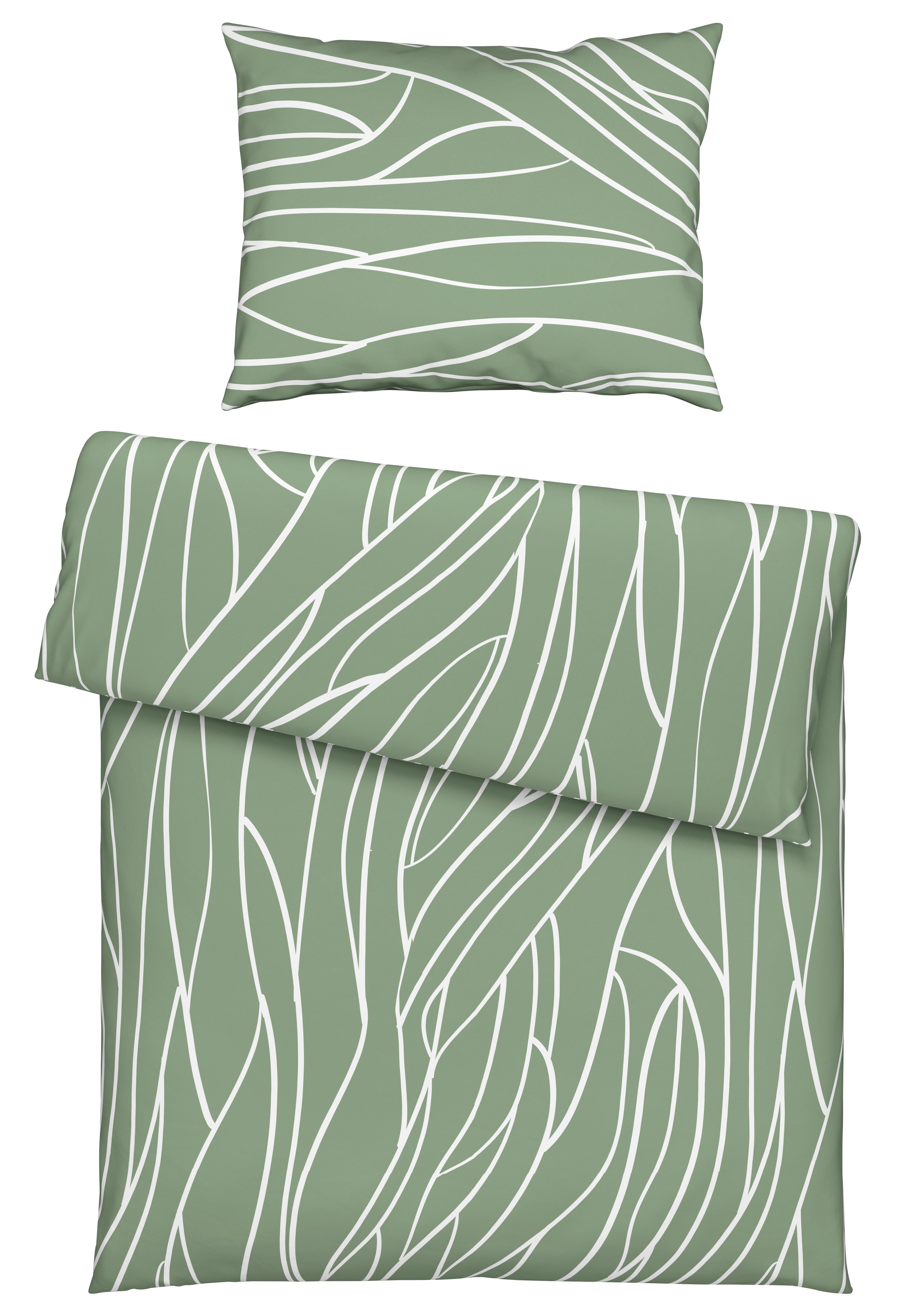 POVLEČENÍ JULIANE - zelená, Konvenční, textil (140/200cm) - Mömax