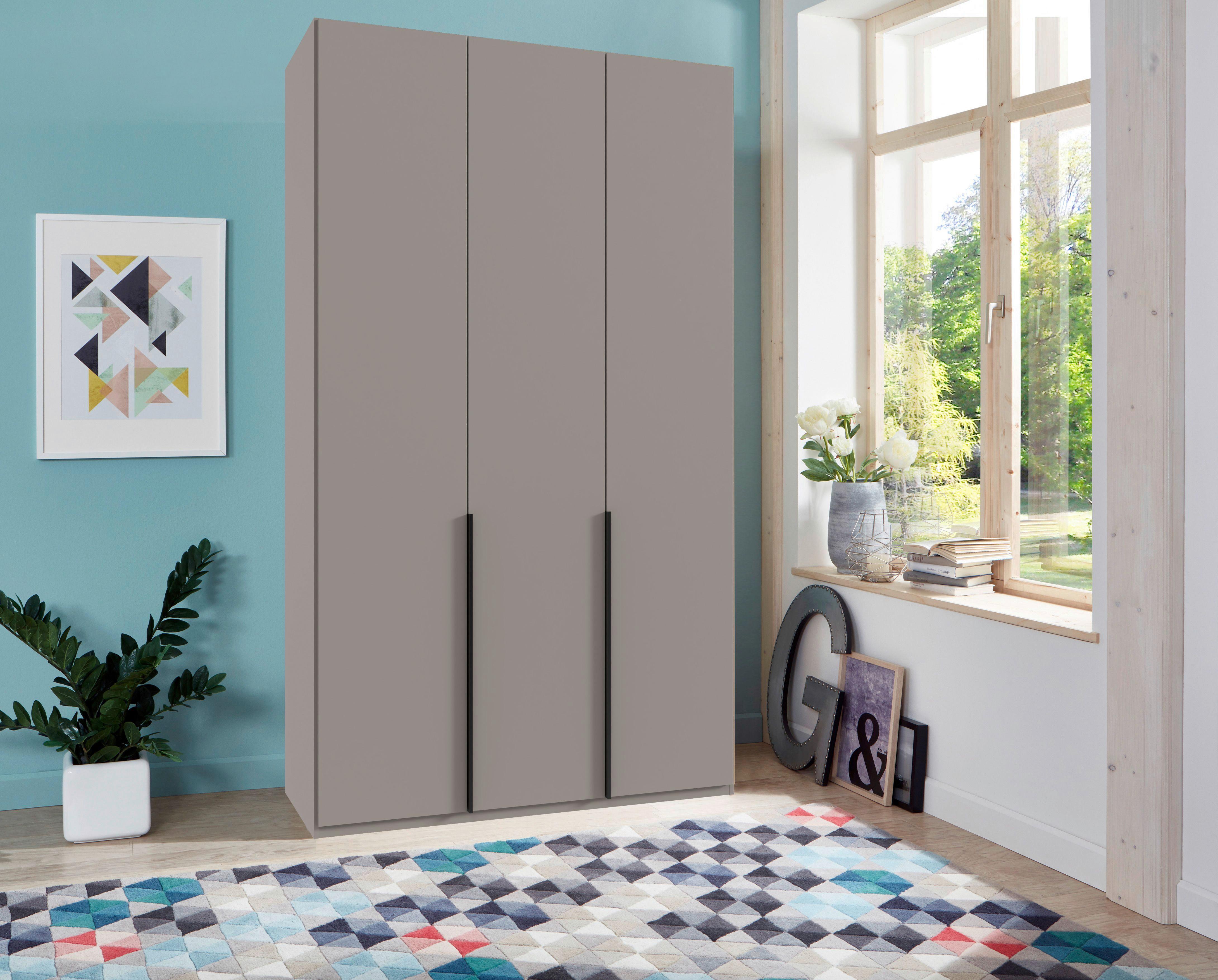 Drehtürenschrank New York Grau/Sahara B: 135 cm - Grau/Sahara, MODERN, Holzwerkstoff (135/236/58cm) - MID.YOU
