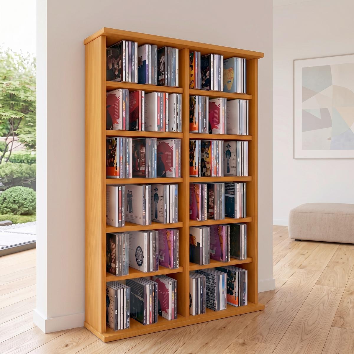 CD Regal Ronul 60 cm Buche Dekor - Buchefarben, KONVENTIONELL, Holzwerkstoff (60/91,5/18cm) - MID.YOU