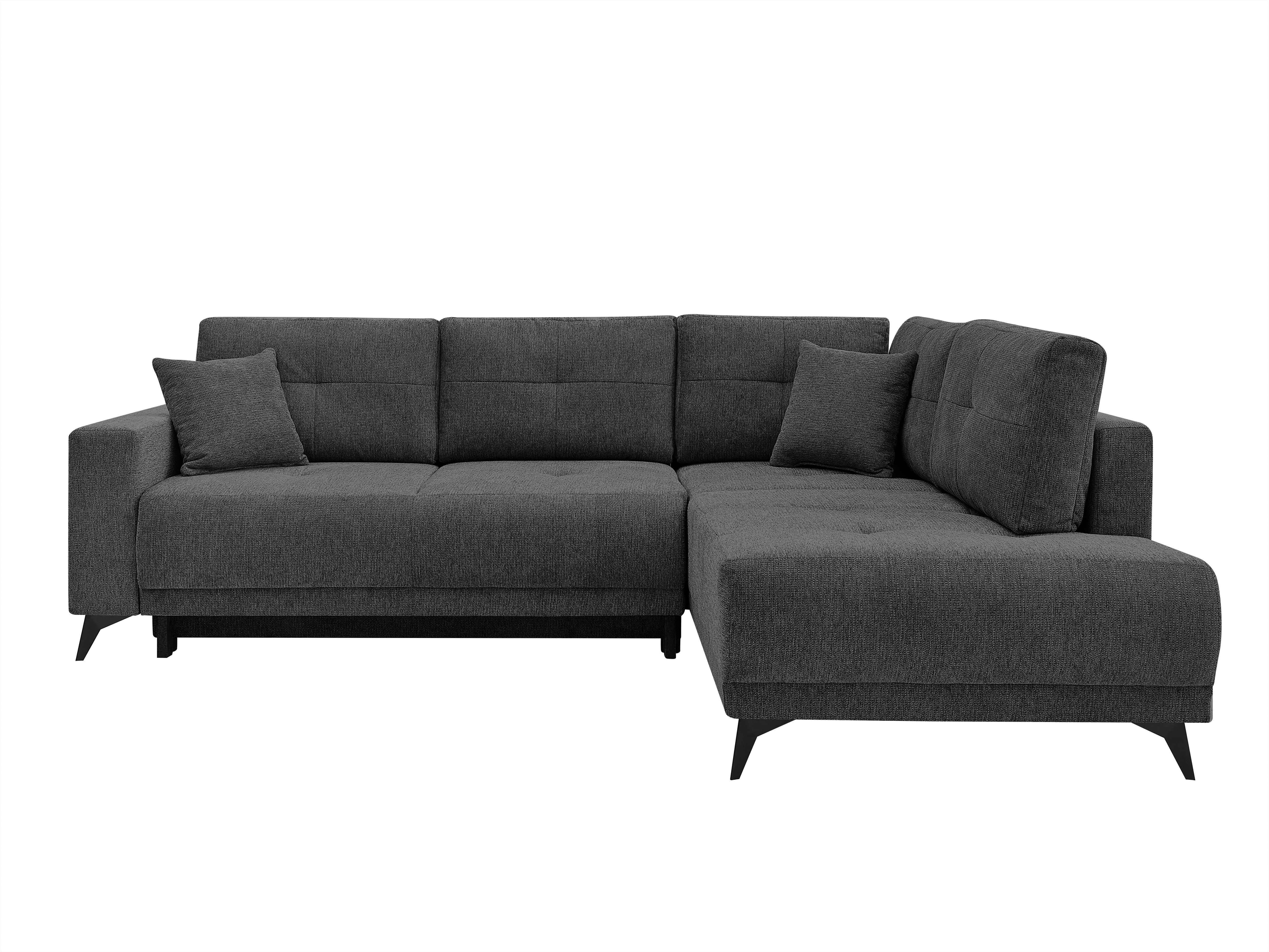 Ecksofa Texas Recr-Rechts Anthrazit S: 259x203 cm