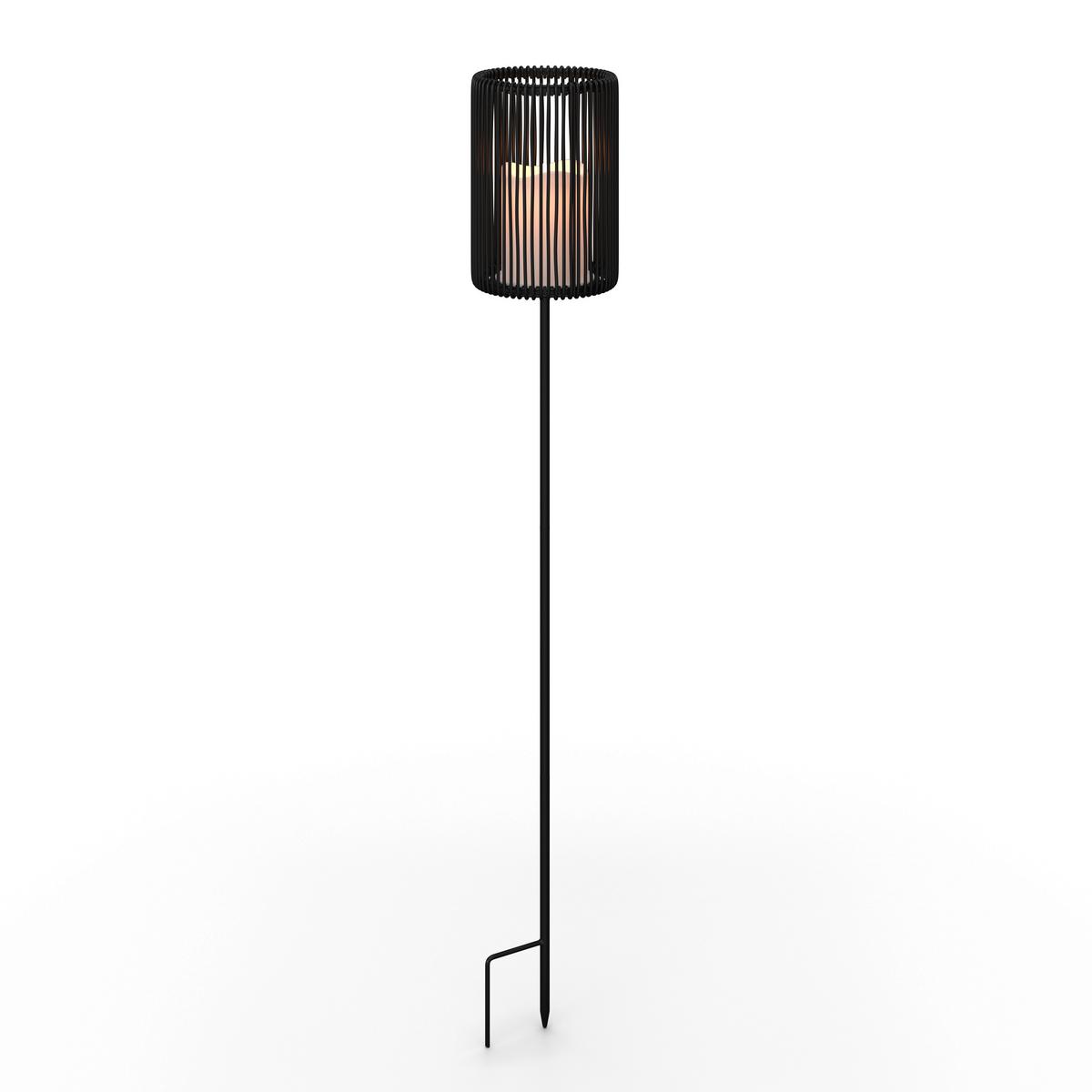 SOLÁRNE SVIETIDLO NANAY - čierna, Modern, kov/plast (12/78cm) - Bessagi Garden