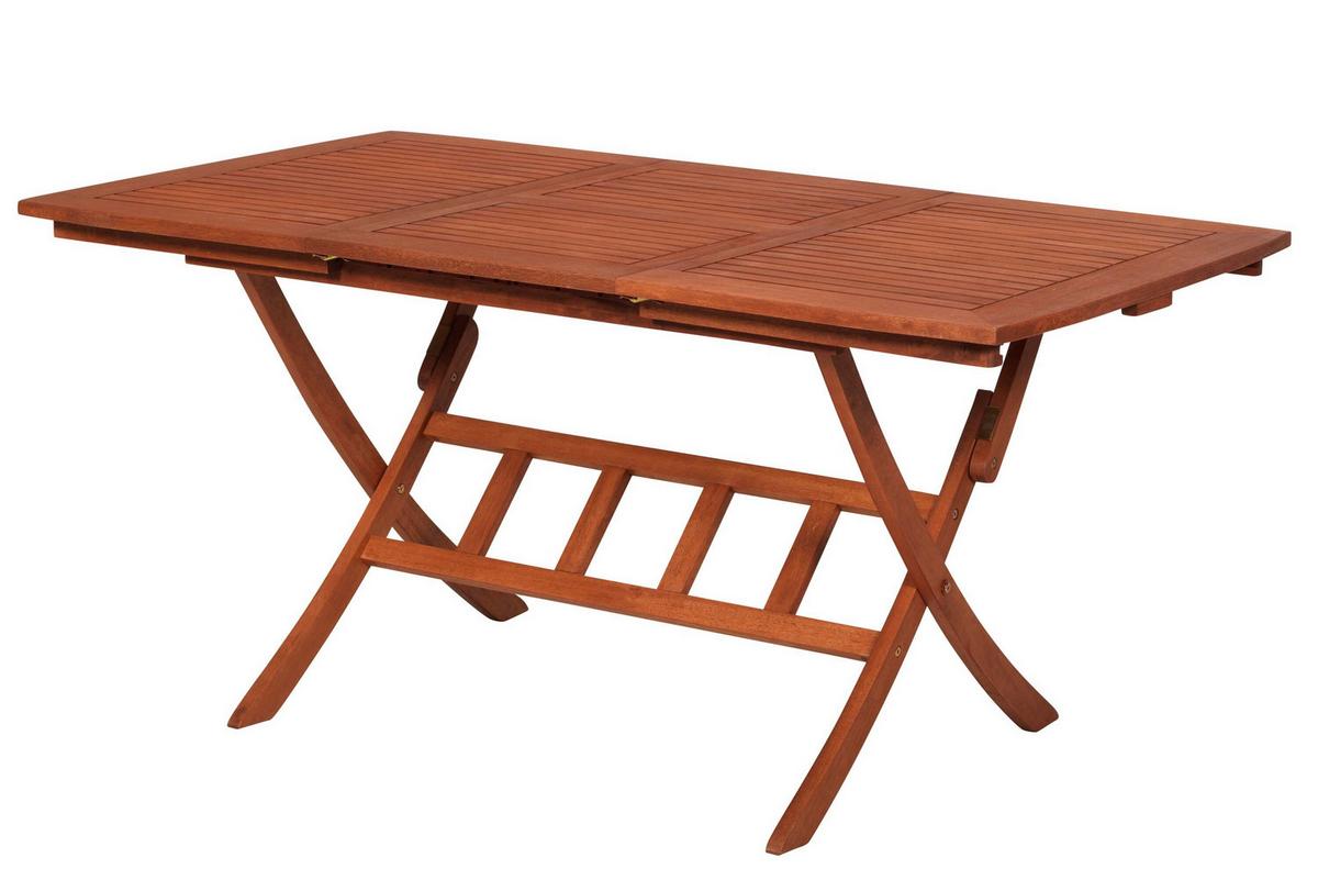 Gartentischgruppe Rio 5 -Teilig. Grün/Naturfarben - Eukalyptusholzfarben/Grün, KONVENTIONELL, Holz/Textil - Gardenson