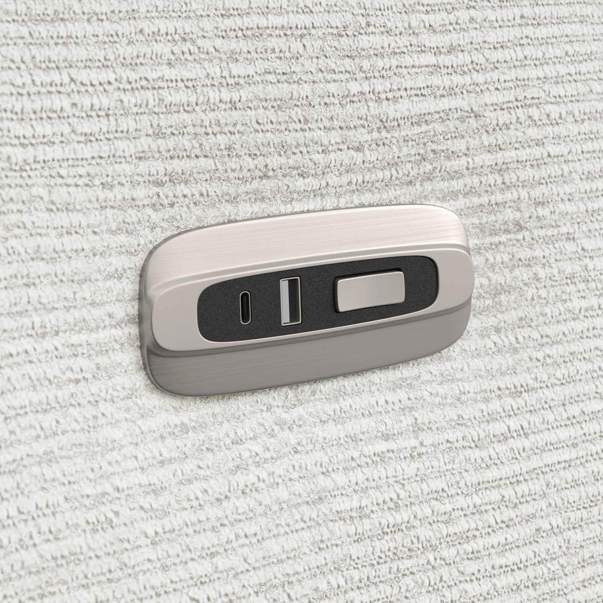 Relaxsessel Manila Chenille silber, B: 73 cm - Silberfarben/Schwarz, MODERN, Textil/Metall (73/113/89cm)