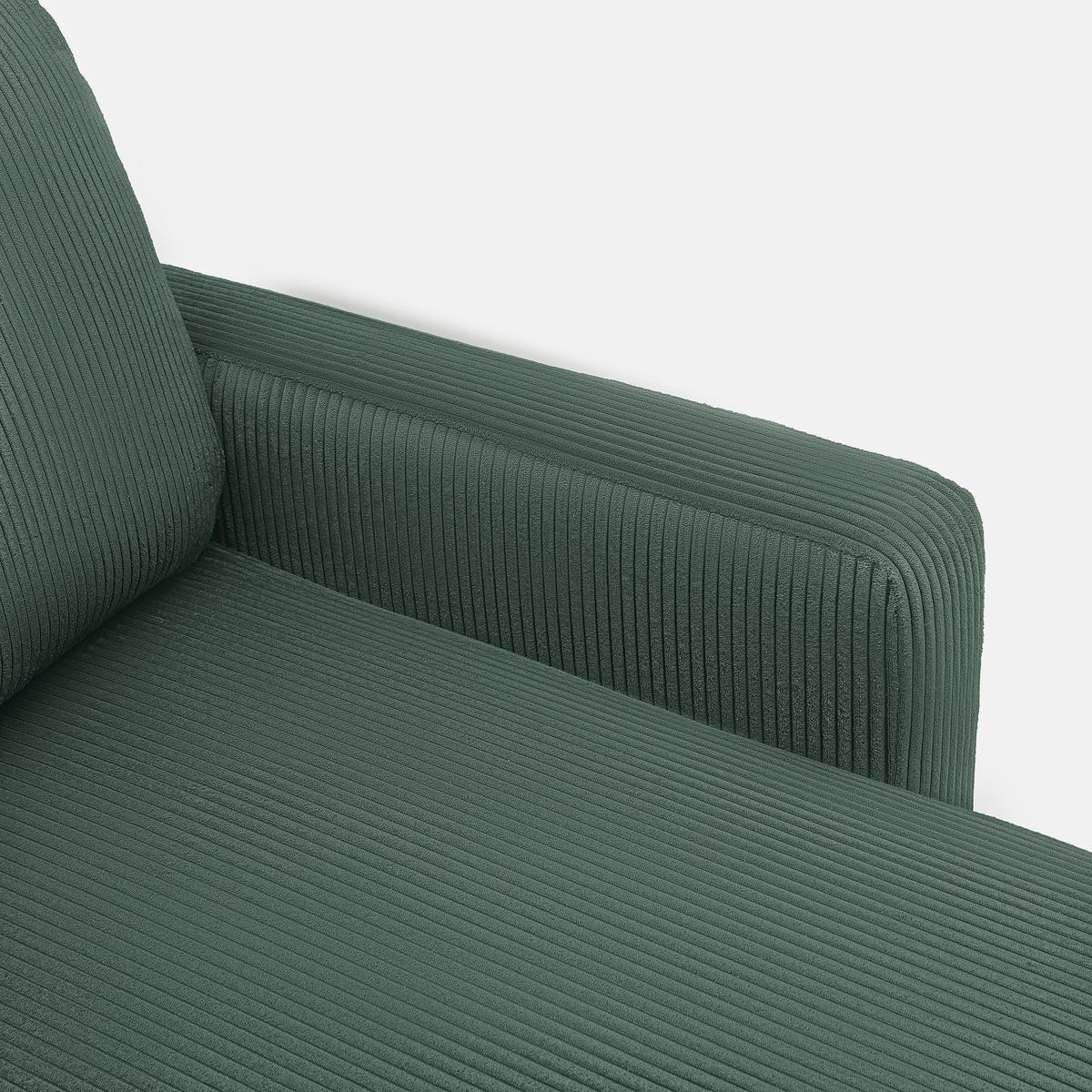 Sedačka DAVE, obojstranná, tmavozelený menčester - tmavozelená, Modern, textil (227/92/146cm) - Mömax